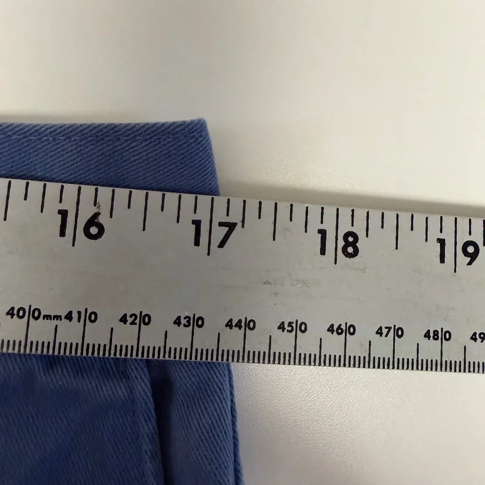 Banana Republic Mens Blue Chino Shorts 100% Cotton Size 34 Flat Front Casual